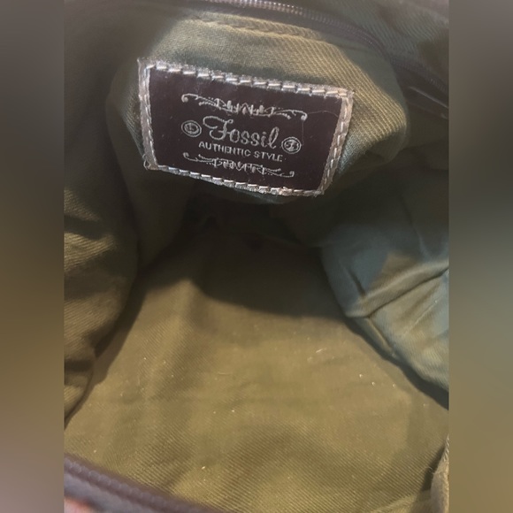 Vintage Fossil tapestry purse - Picture 6 of 6